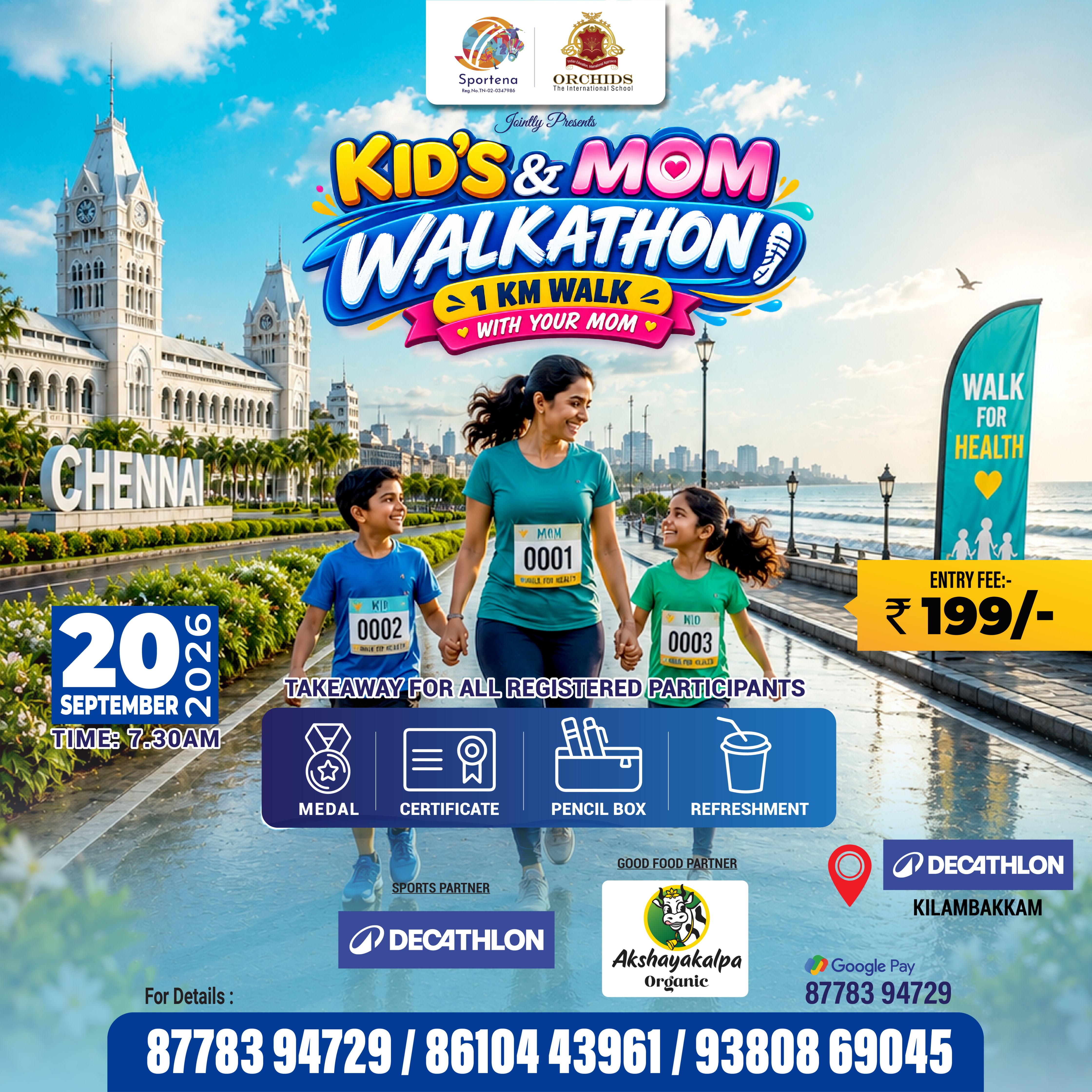 KID’S & MOM WALKATHON — Chennai marathon