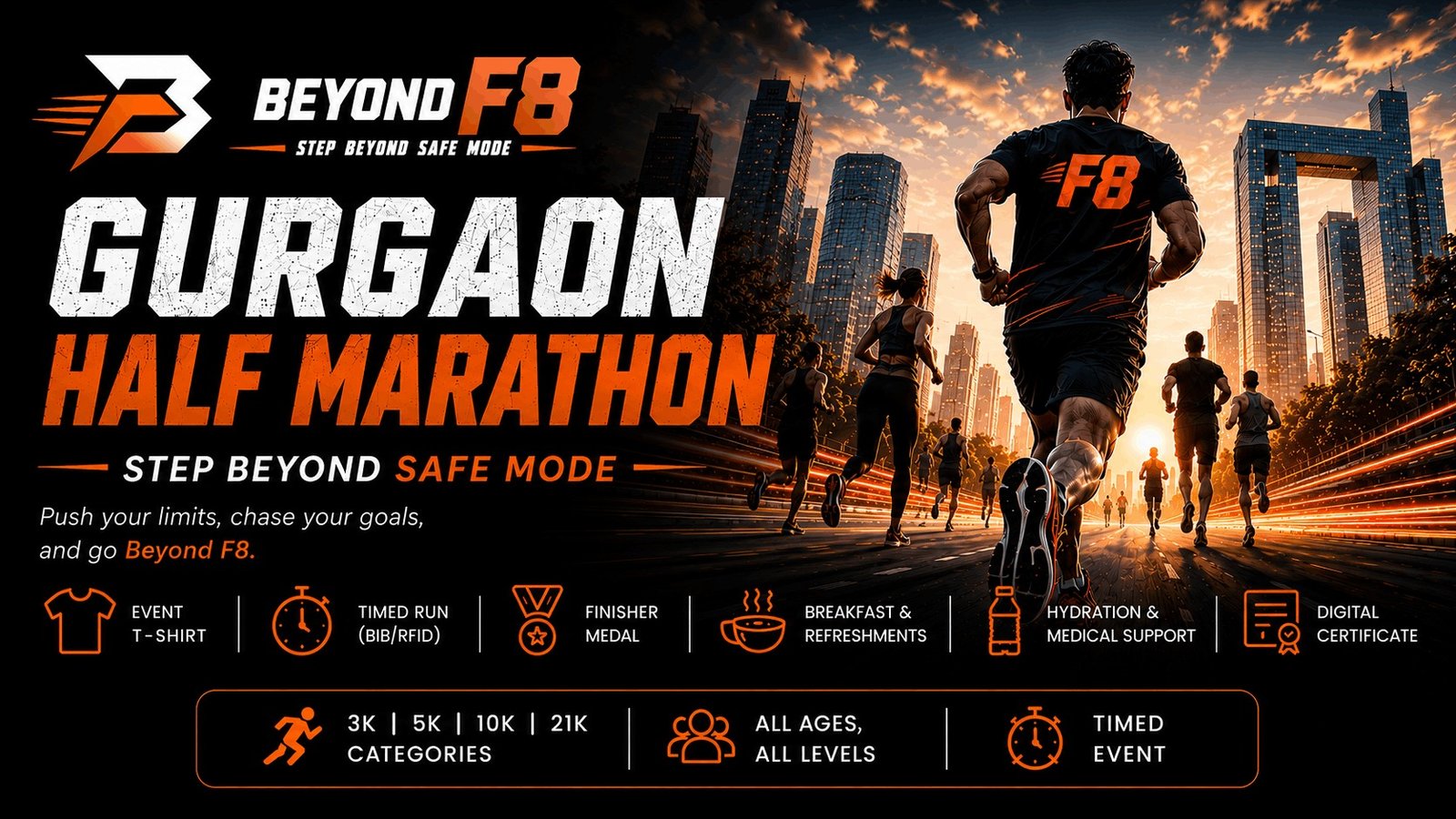 BEYOND F8 GURGAON HALF MARATHON — Gurugram marathon
