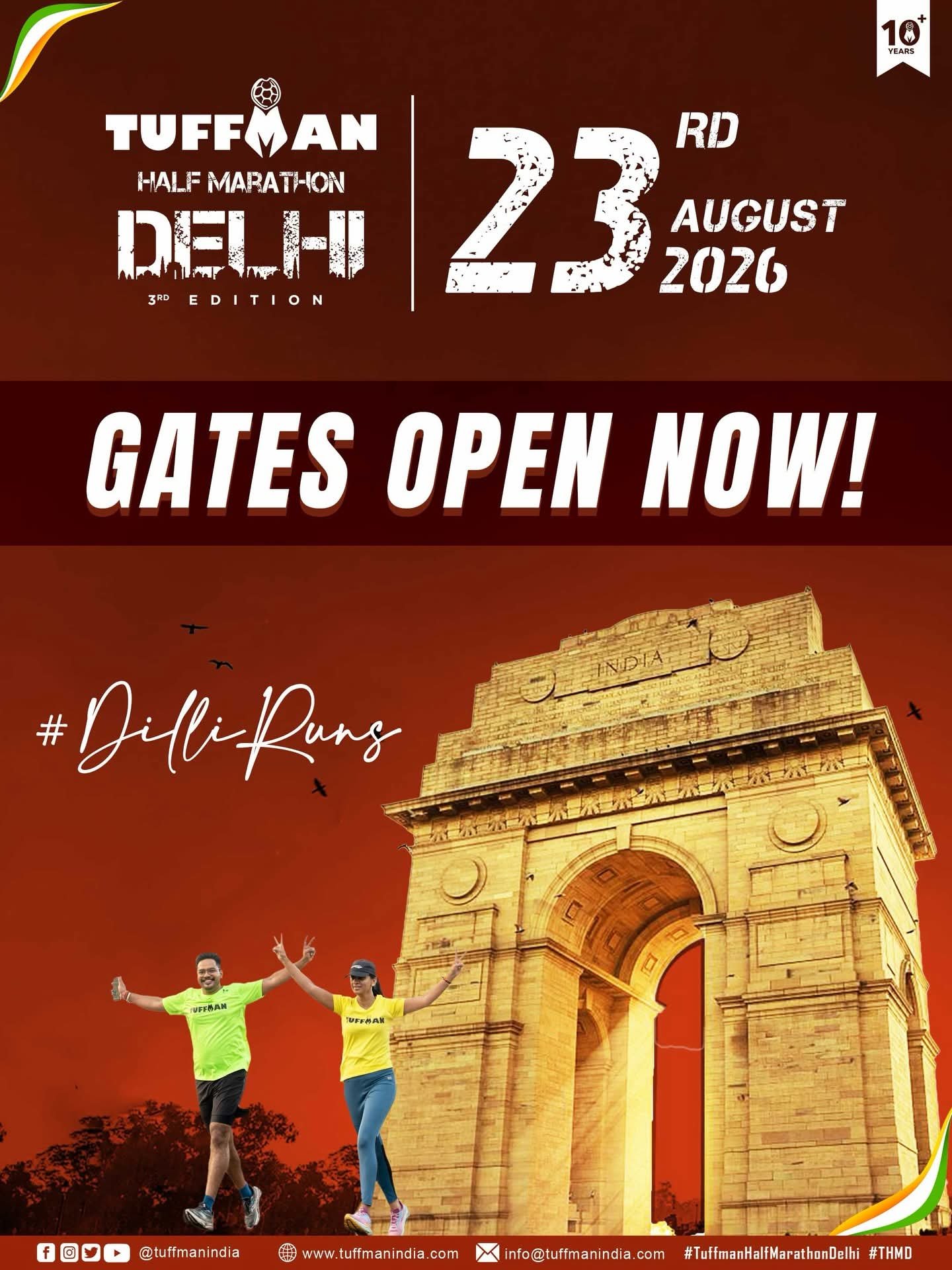 Tuffman Half Marathon Delhi 2026 — New Delhi marathon