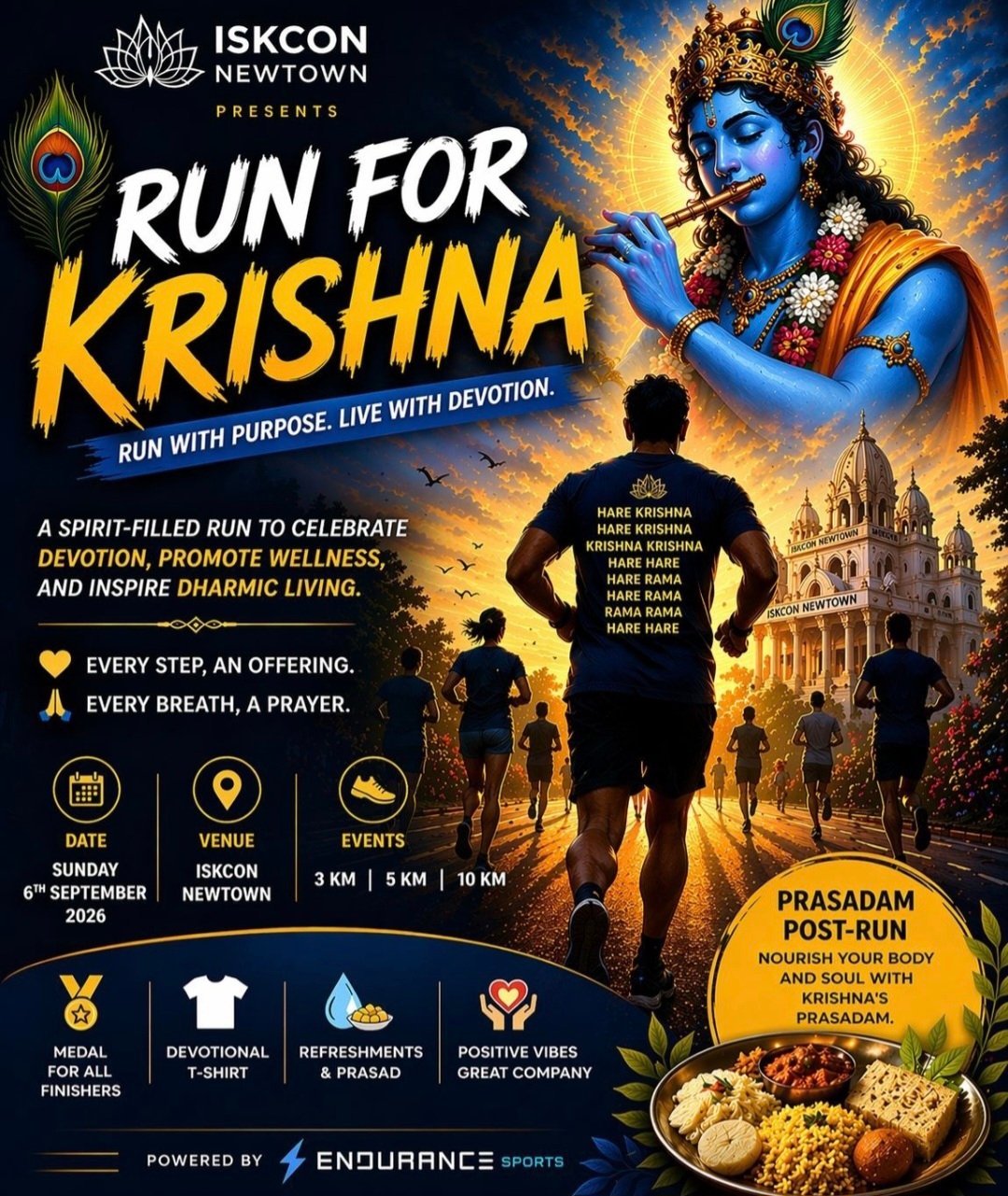 ​Run for Krishna 2026 in Kolkata — Kolkata marathon